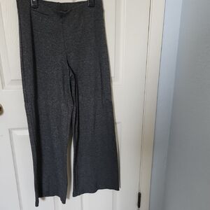 Gray Wide-Leg Trousers